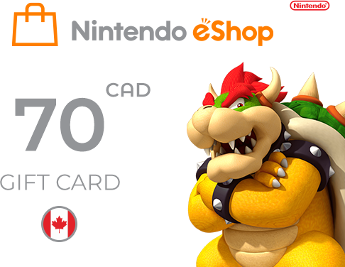 Nintendo eshop card Nintendo eShop Card 70 CAD Key