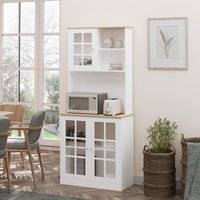 Homcom Freestanding Kitchen Cupboard