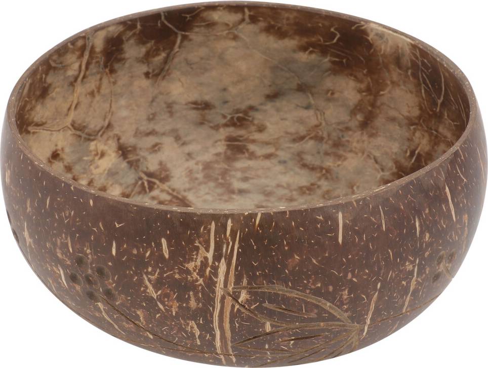 Old Coconut Shell With Pattern