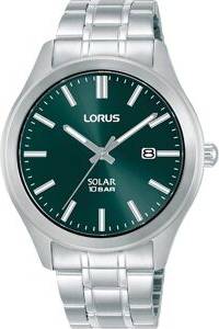 Lorus Mens Classic Solar Quartz RX391AX9 Silver Rostfri Stål Herrklocka