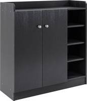 Homcom Storage Cabinet Adjustable Shelves Shoe Rack