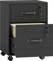 Homcom Rolling File with 2 Drawers Storage Cabinet