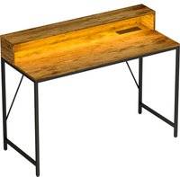 Homcom 120cm Computer with LED Lights Writing Desk