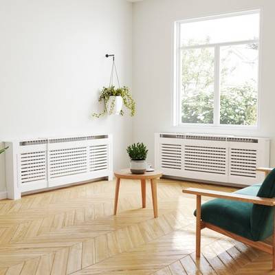 Homcom Set of 2 MDF Extendable Radiator Cover