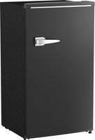 Black retro fridge Homcom Under Counter 85L Retro Refrigerator