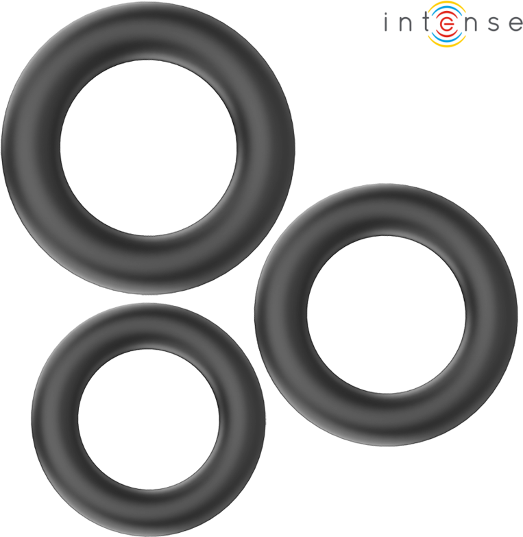 Cock ring's Sexleksaker Intense Hugh 3 Basic Penis Rings