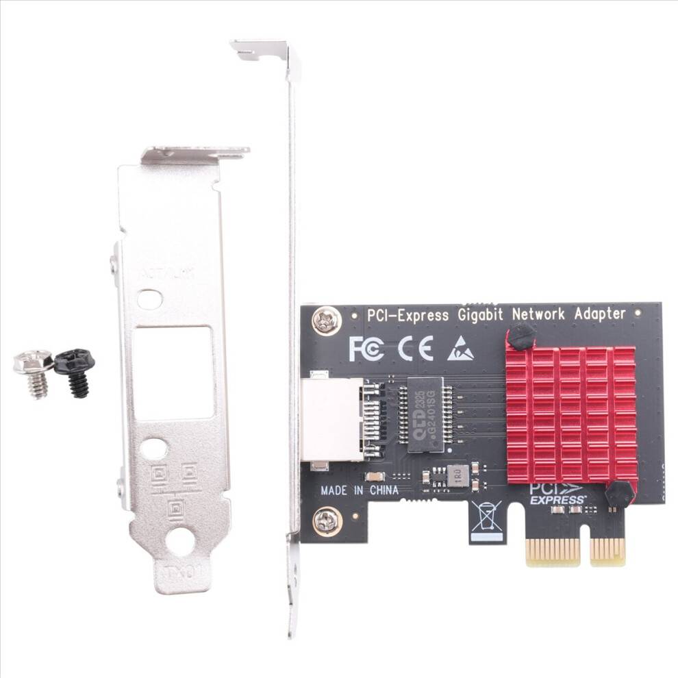 Torribaly PCIe Card Gigabit Network RJ45 Wired Adapter