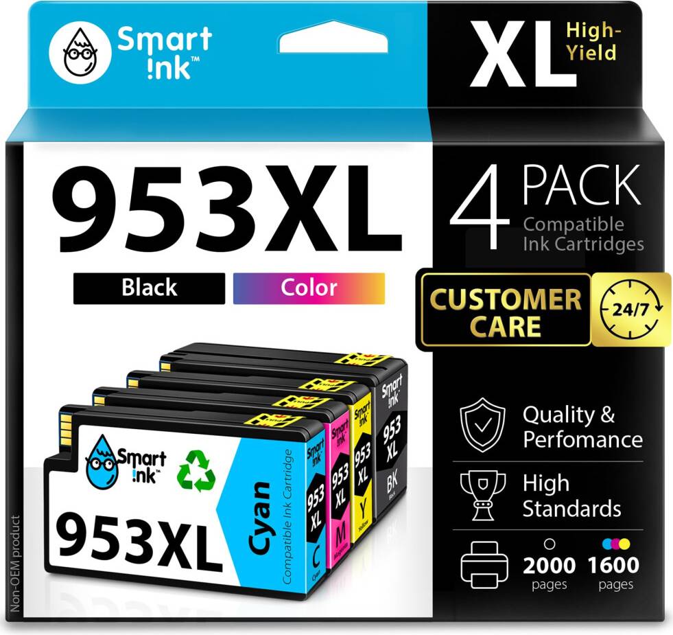 Multipack hp 953xl Smart Ink Compatible Ink Cartridge Replacement Multipack - Black
