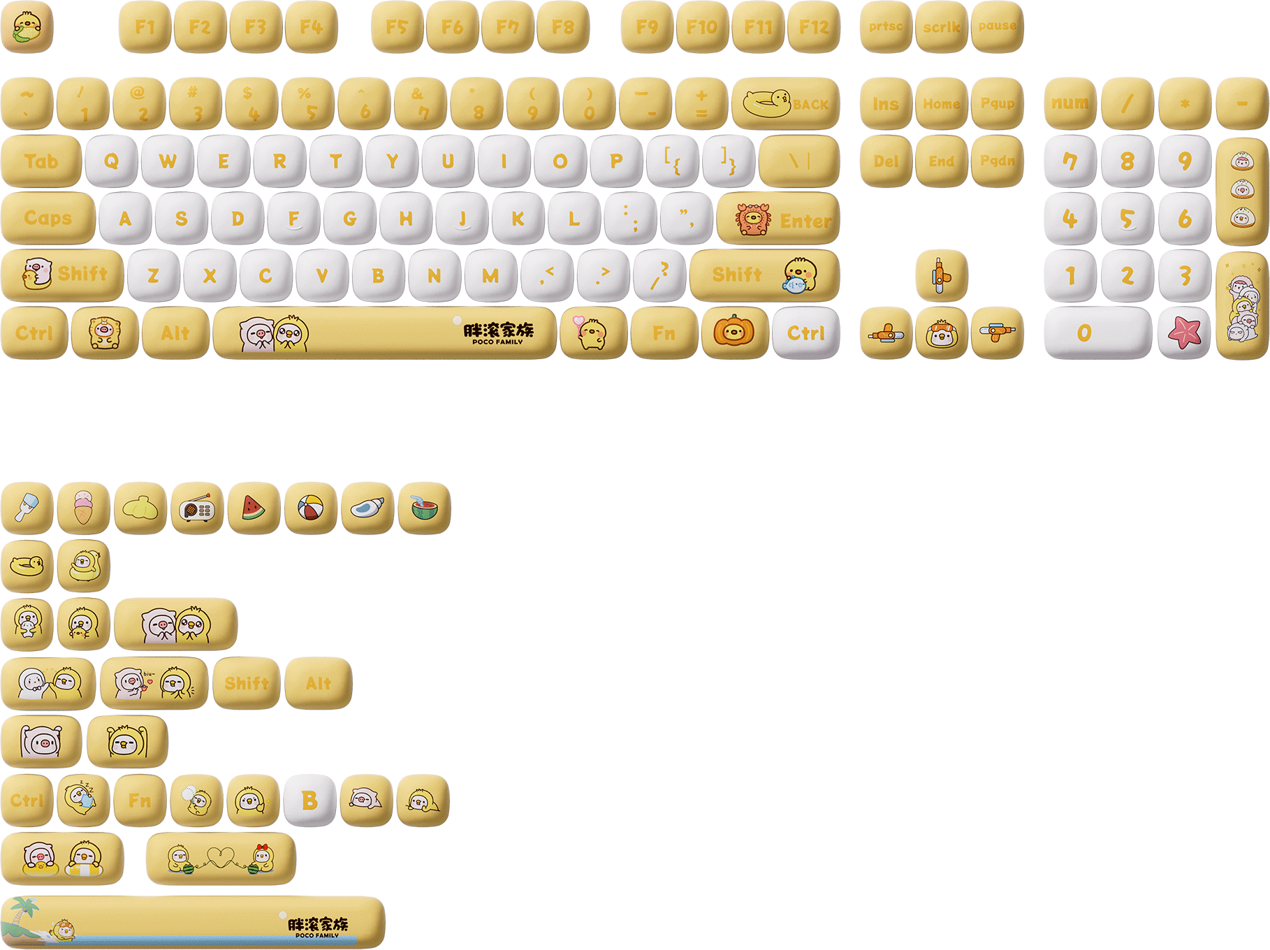 Akko Duck Keycap Set 136-Key