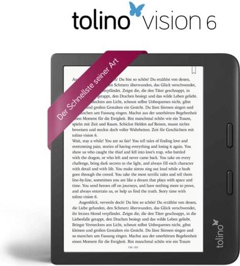 E book Tolino eReader Vision 6
