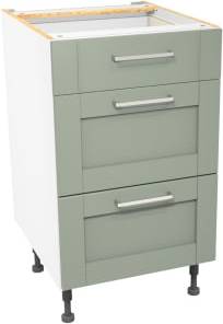 Wickes Ohio Reed Green Shaker Drawer Unit - Reed Green