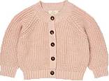 Copenhagen Colors Knitted Classic Rib Cardigan - Rosa
