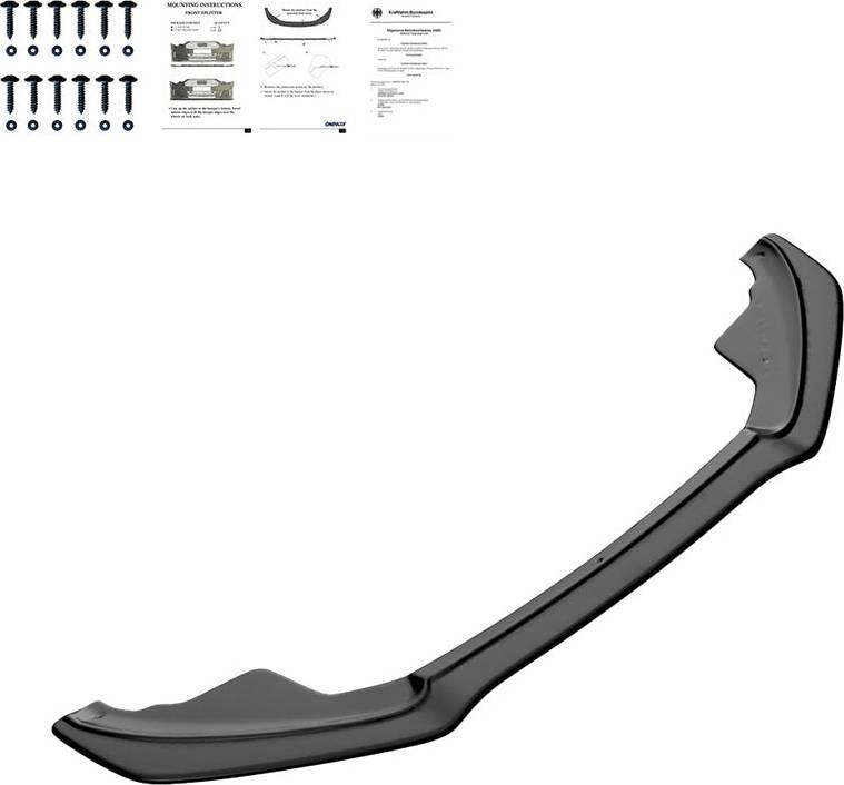 OneWay Front Spoiler Glans Sort