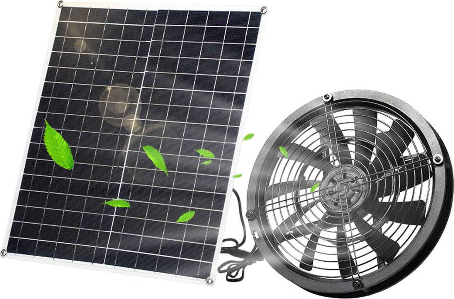 Tomtop Jms Solar Powered Fan Kit 20W 3000 RPM IP65