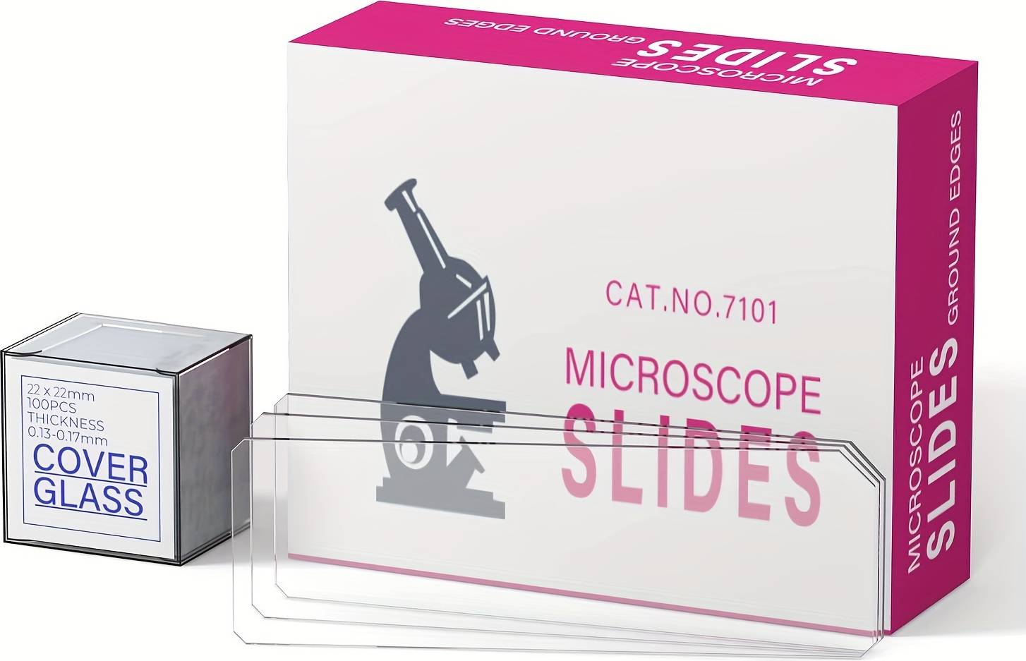 Temu 50pcs Microscope Slides With Square Covers