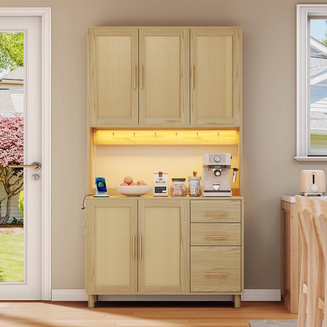 Wicker storage unit Direct Wicker Kitchen Pantry - Beige