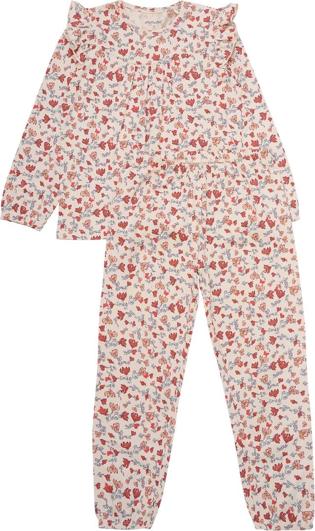 Minymo Kid's Pyjamas 2-Delad Sandskal - Rosa