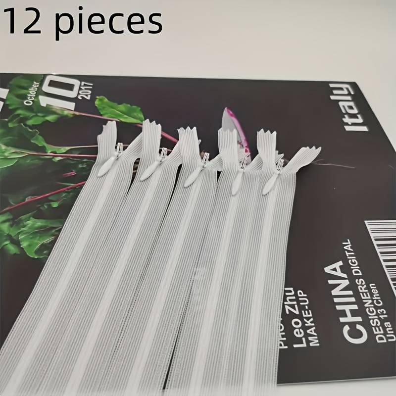 Temu 12pcs Clear Zipper Kit