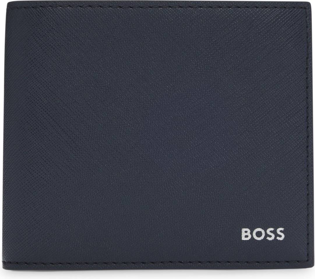 BOSS Leather Embossed Logo Wallet - Open Blue