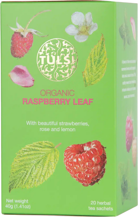 Tulsi Raspberry Leaf Te Eko 20 Br