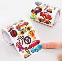 Baker Ross FE615 Racing Car Sticker Rolls Pack