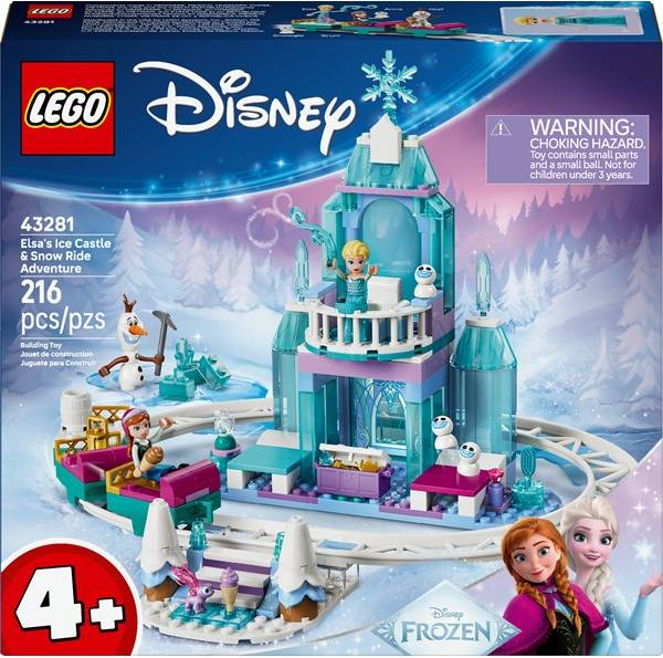 LEGO Disney Elsa's Ice Castle Snow Ride Adventure Construction Set
