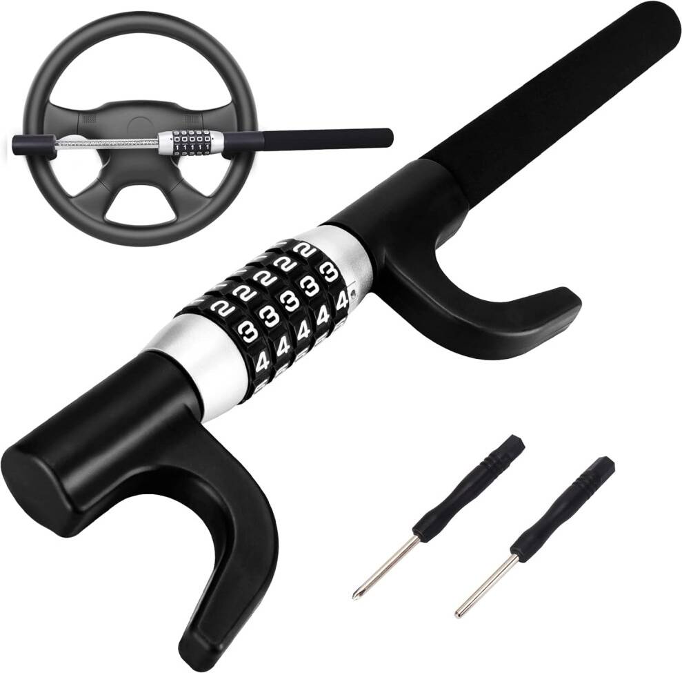 Steering wheel lock Combination Steering Wheel Lock