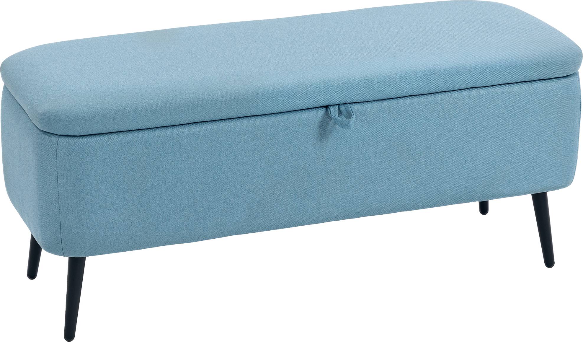 Contenitore con coperchio Homcom Con Coperchio Ribaltabile E Gambe Panca Contenitore