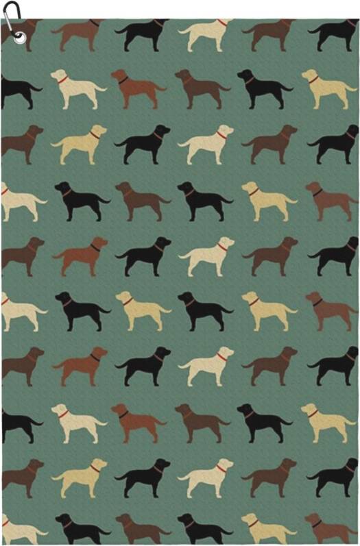 WHIBOS Labrador Retriever Dog Silhouettes Pattern Carpet