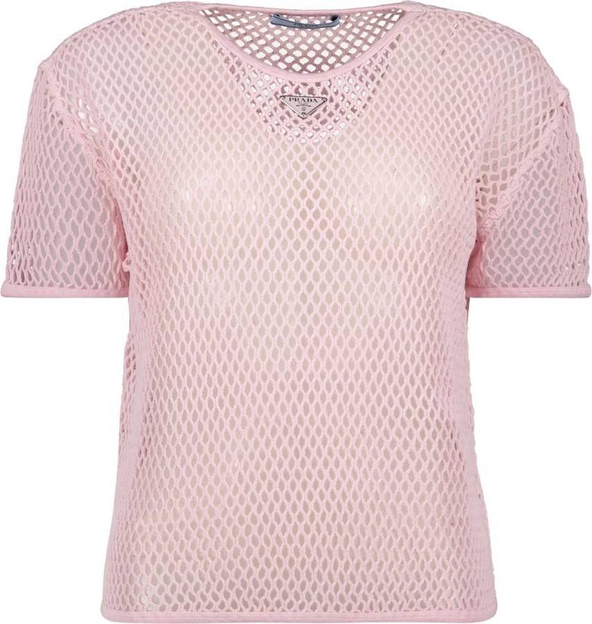 Prada Mesh Topp - Rosa