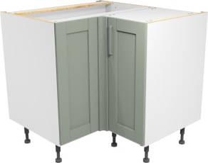 Wickes Ohio Reed Green Shaker Corner Base Unit - Reed Green