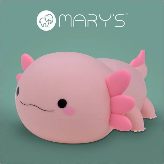 Mary's LED Night Lamp Axolotl Rosa