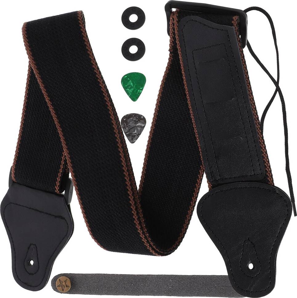Inoomp Guitar Strap Set Simple Celluloid