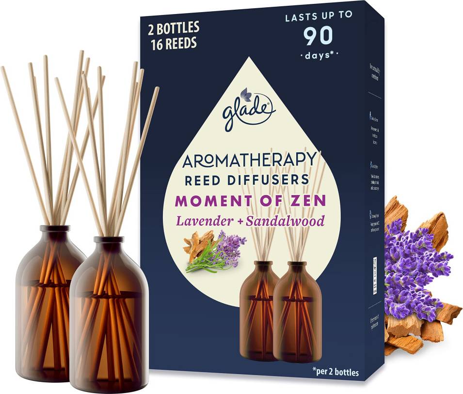 Diffuser gift set Glade Aromatherapy Reed Diffuser Gift Set Pack