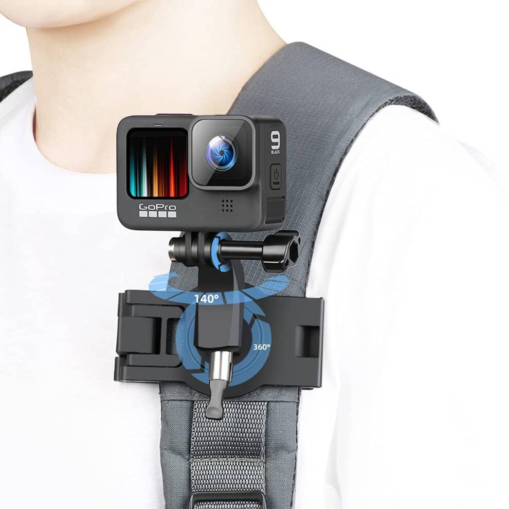 MultiFunction 360 Rotatable Backpack Strap Mount