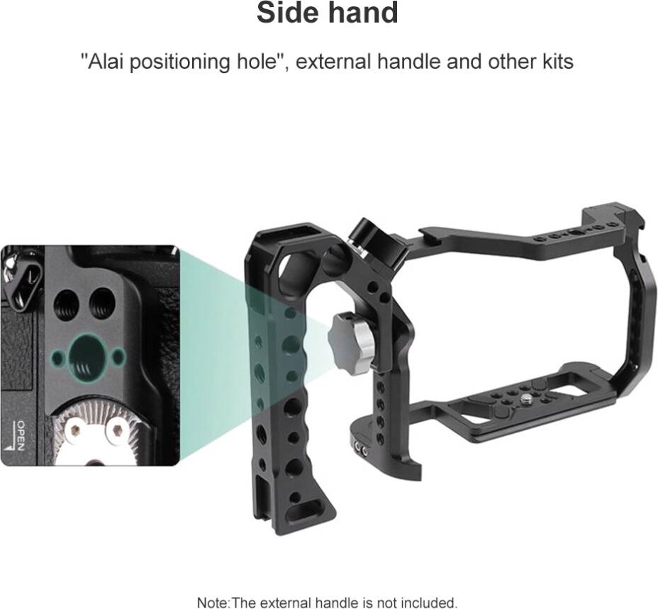 Aluminum Camera Cage R5 R6 110x55x160mm