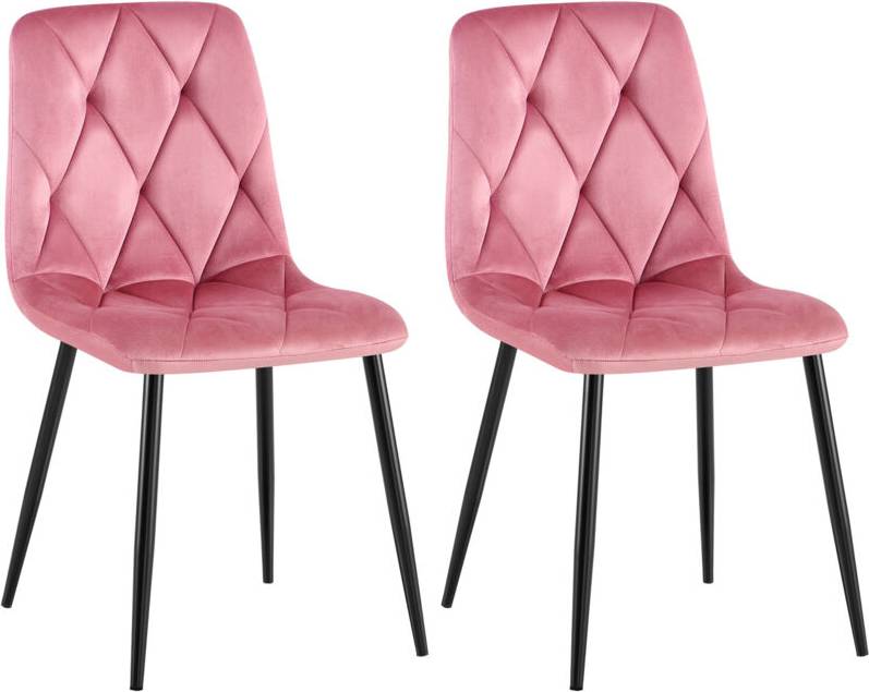 CLP Stuhl Rosa 2er Set Esszimmerstuhl 2Stk.