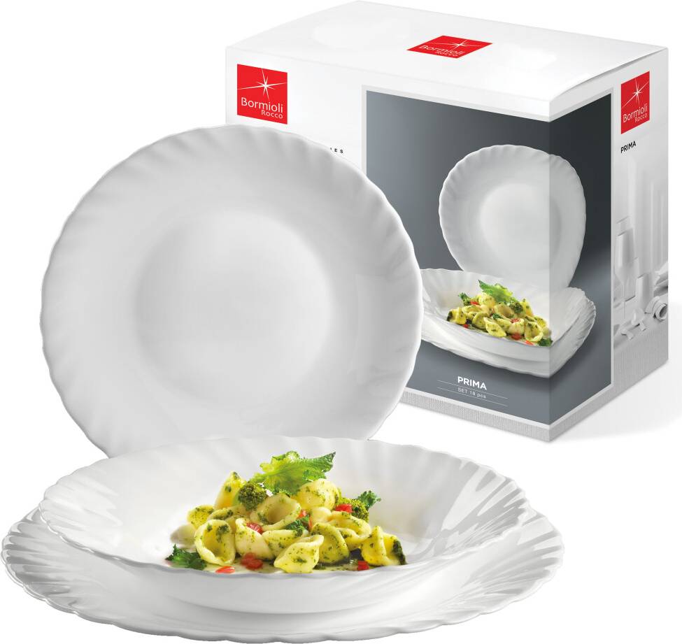 Bormioli Rocco Prima 18 Pcs Dinner Set