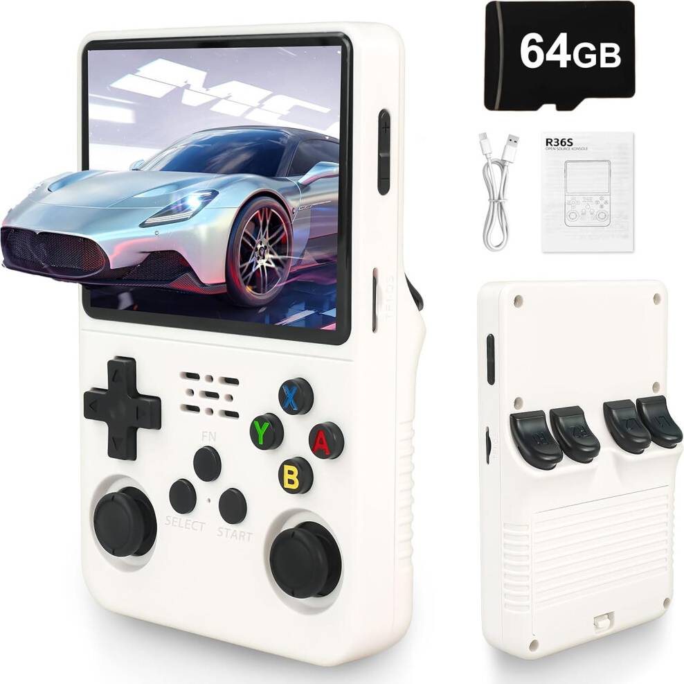 Five Leaf R36S Retro Handheld Games Console 64GB