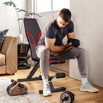 Foldable Weight Bench With 6-Level Backrest