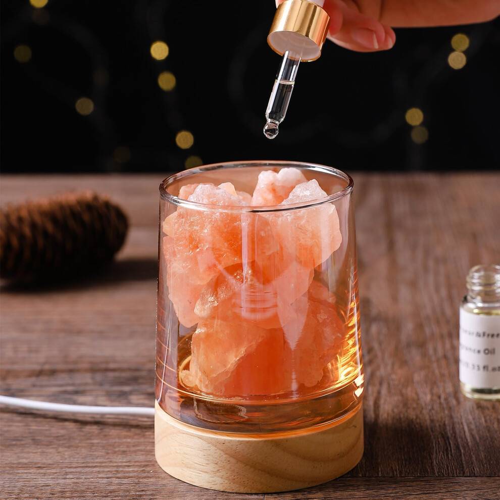 Diffuser gift set Himalayan Salt Stone Lavender Essential Oil Diffuser Gift Set