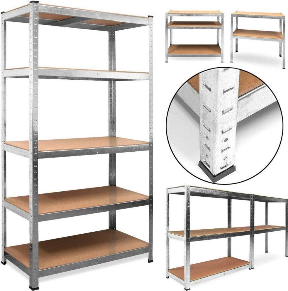 Galvanised 5 Tier Garage Unit Shelving System