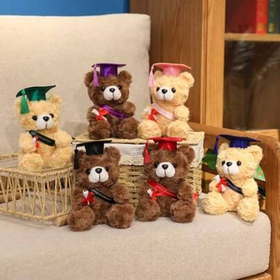 Shein Graduation Phd Cap With Teddy Bear Ribbon