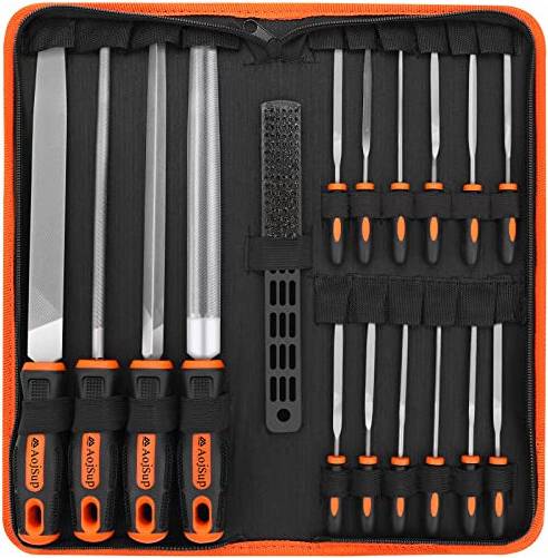 17Pcs Metal File Set 4X Large Rasp