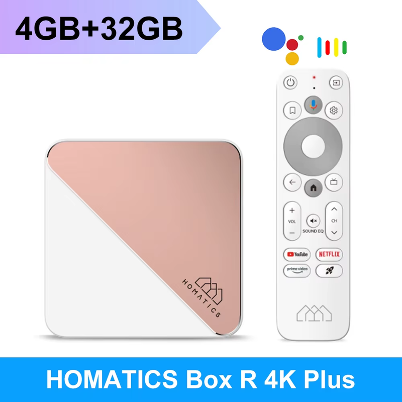 Tv box 4k HOMATICS Box R 4K Plus Android TV Netflix