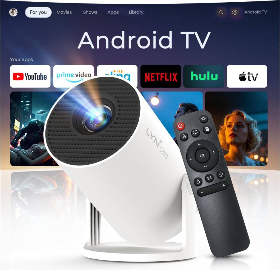 Mini Projector WiFi 6 Bluetooth 5.4 Android 11