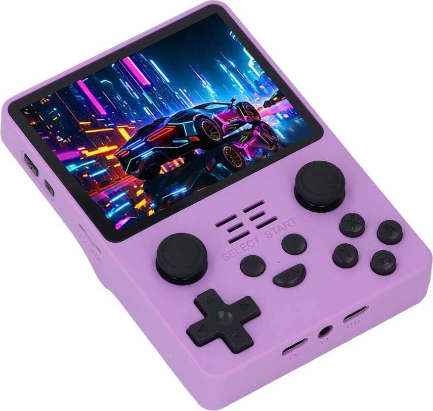 Purple Handheld Retro Game Console