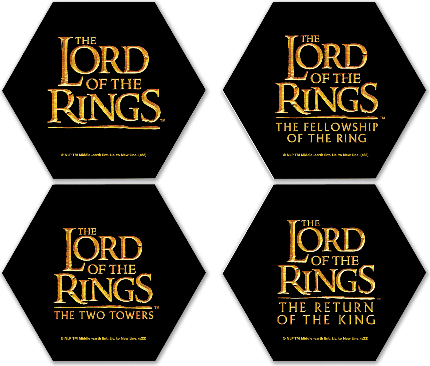 Original Hero Logos Hexagonal Set Coaster