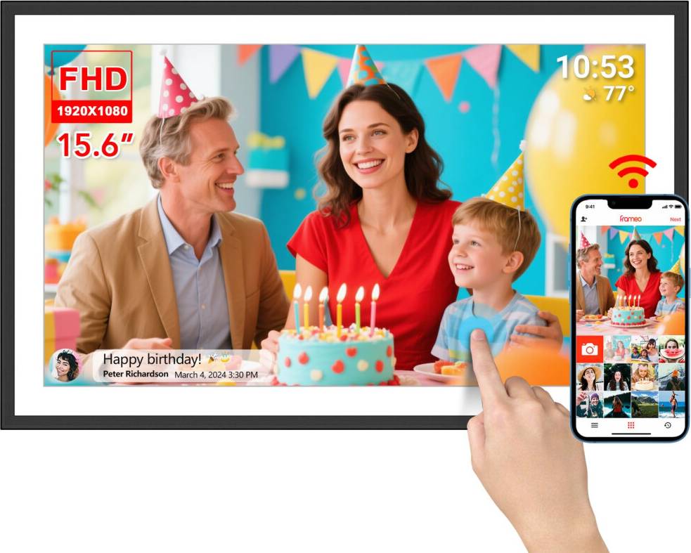 Digital Photo Frame 15.6 Inch Extra Large WiFi