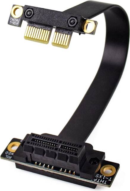 Tlily PCI-E 1X Extender Adapter 3.0 Male To Female Riser Cable